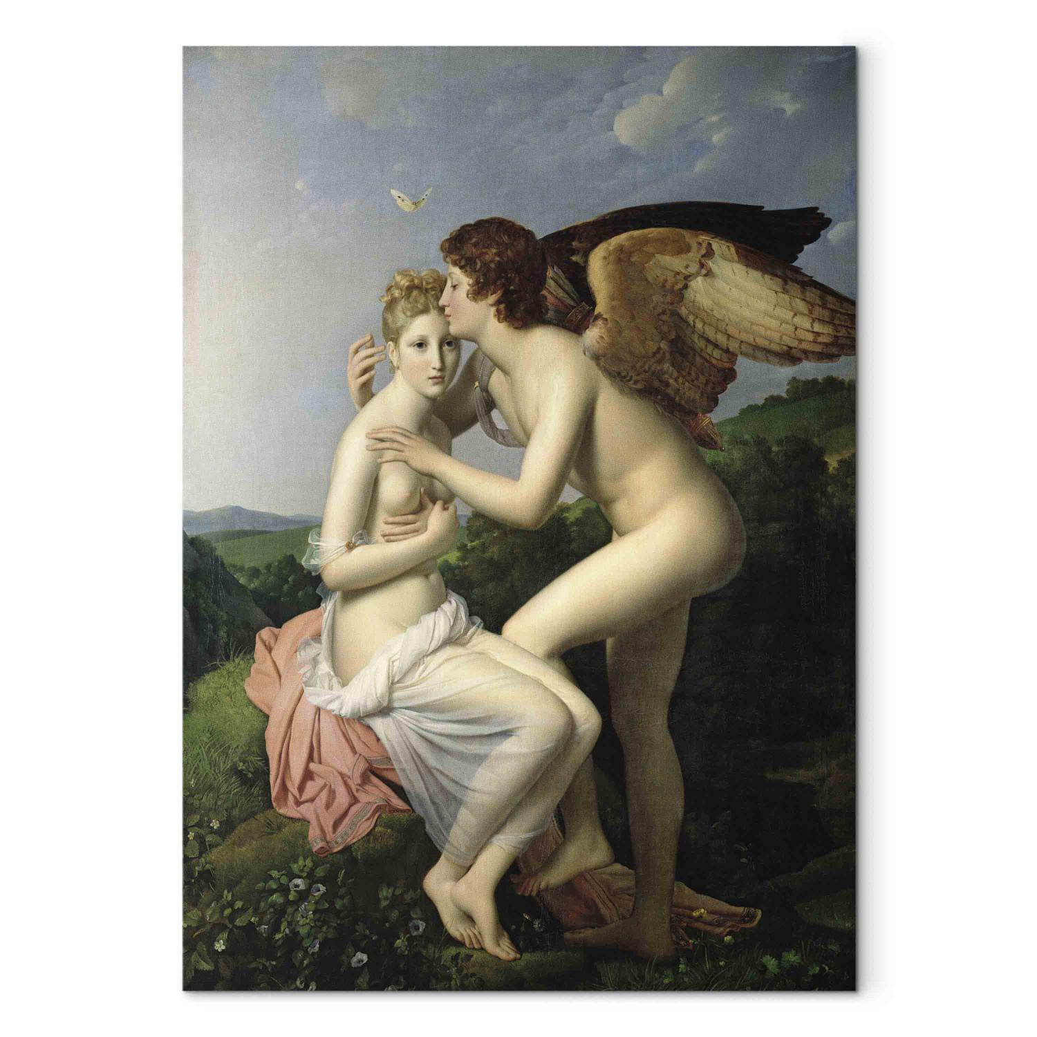 Réplica de pintura Psyche Receiving the First Kiss of Cupid