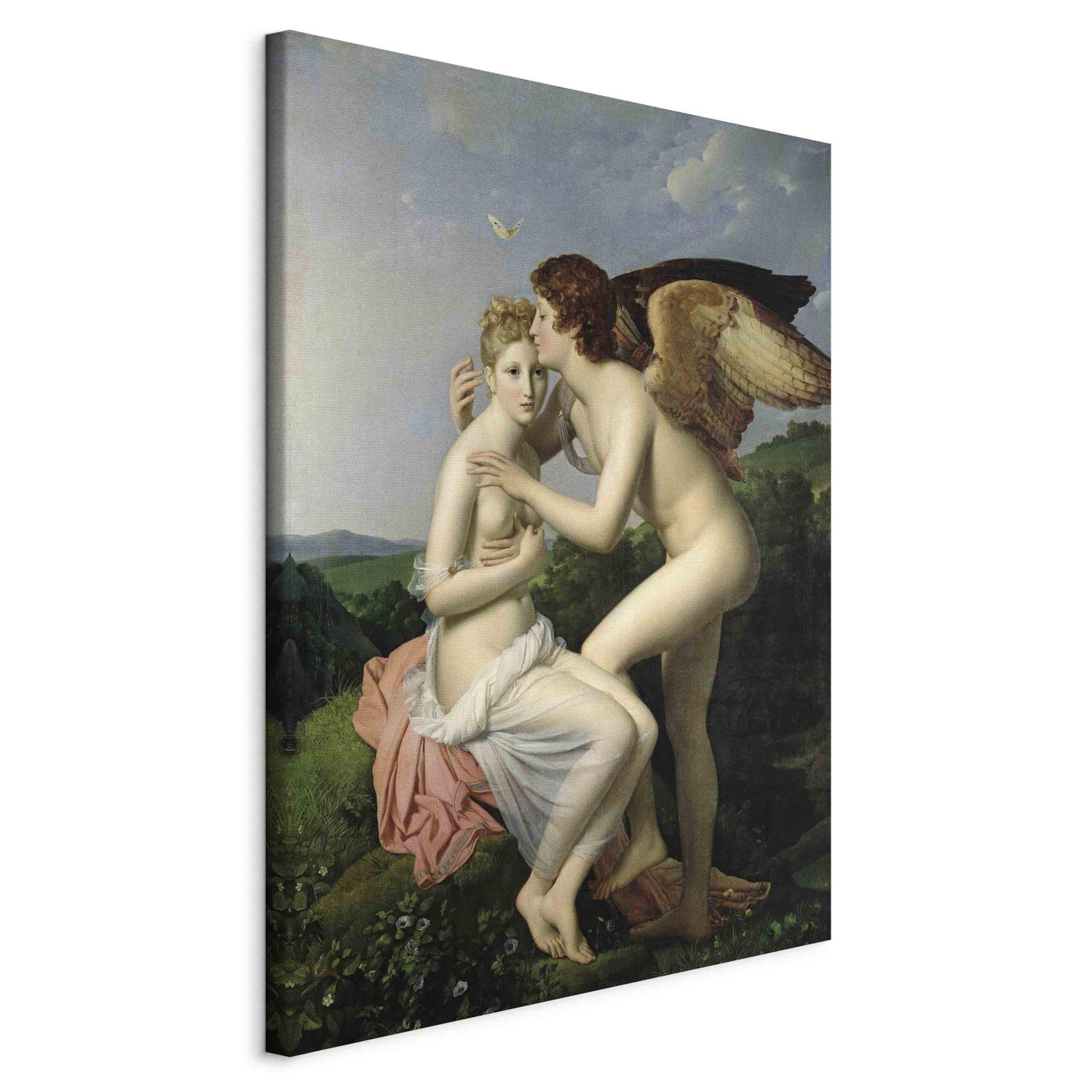 Réplica de pintura Psyche Receiving the First Kiss of Cupid