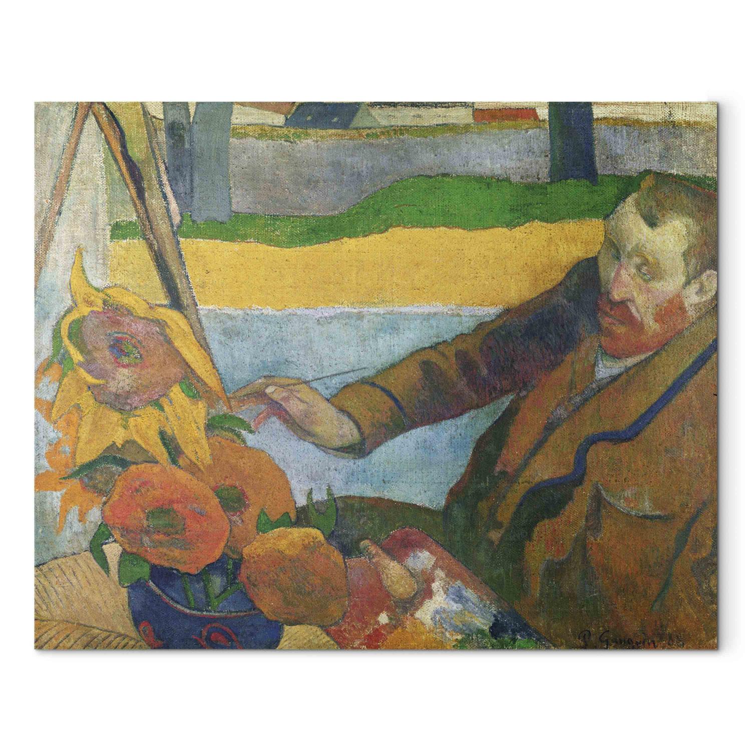 Cuadro famoso Van Gogh painting Sunflowers