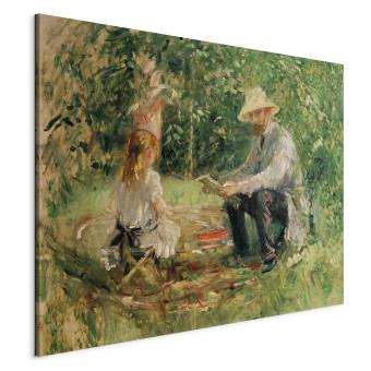Cuadro famoso Eugène Manet et sa fille au jardin