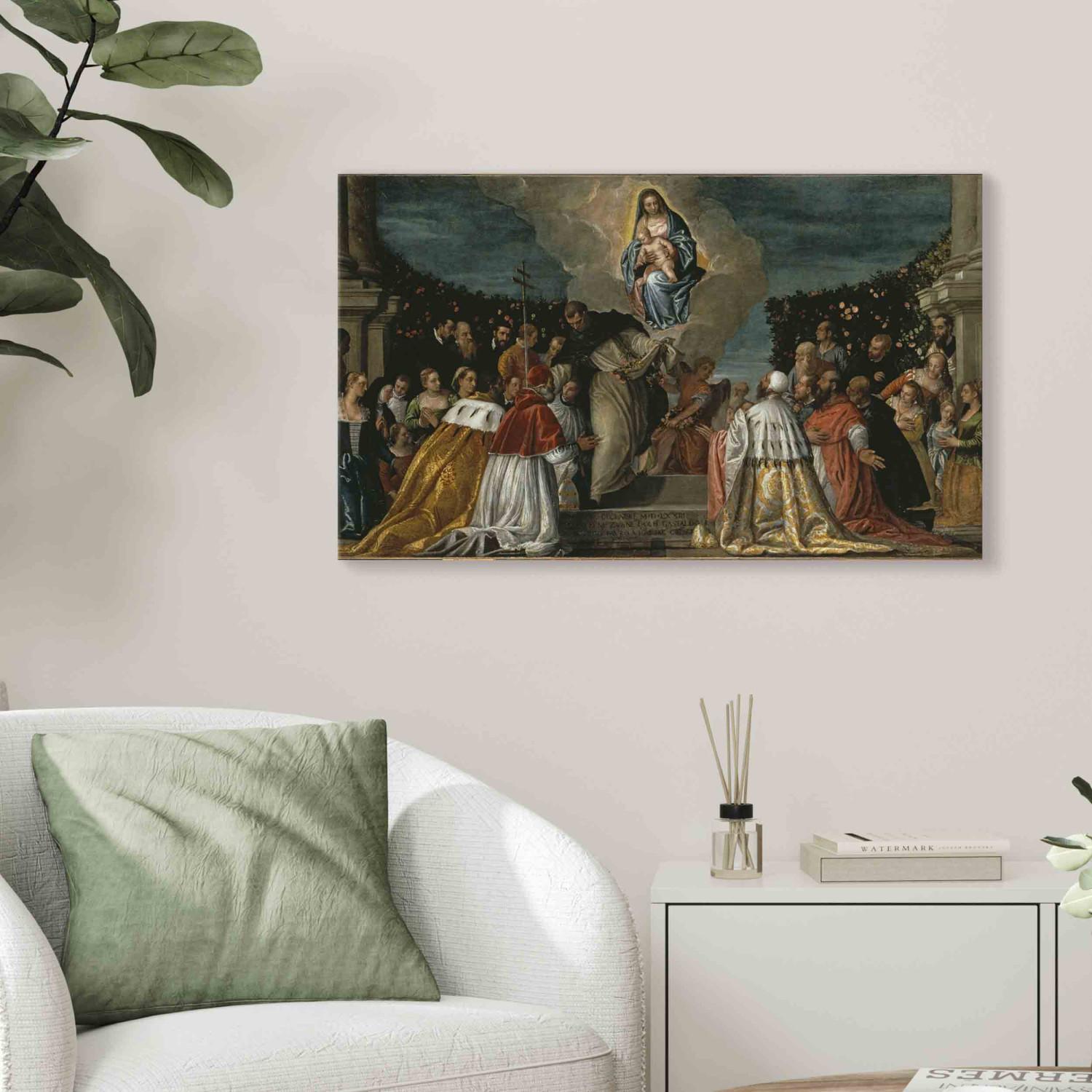 Reproducción de cuadro La Madonna del Rosario