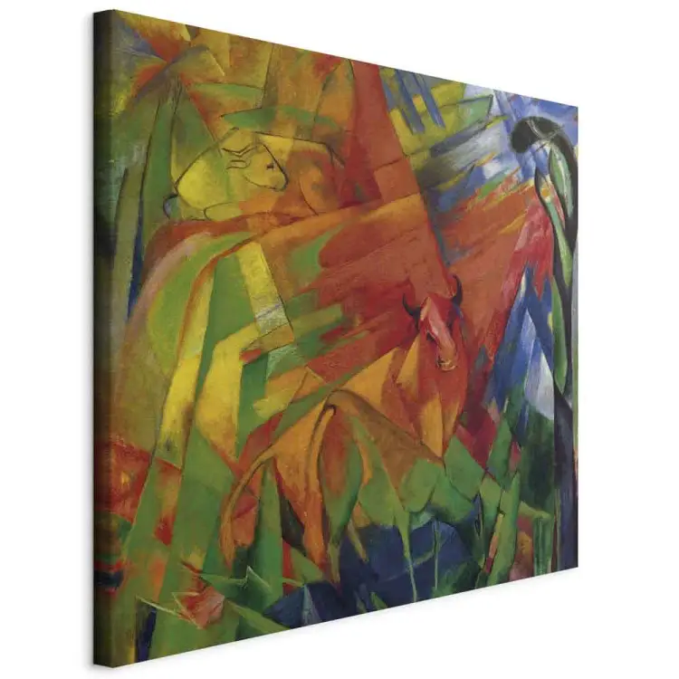 Reproducción Franz Marc - Cuadro con Ganado II para pared - tienda bimago