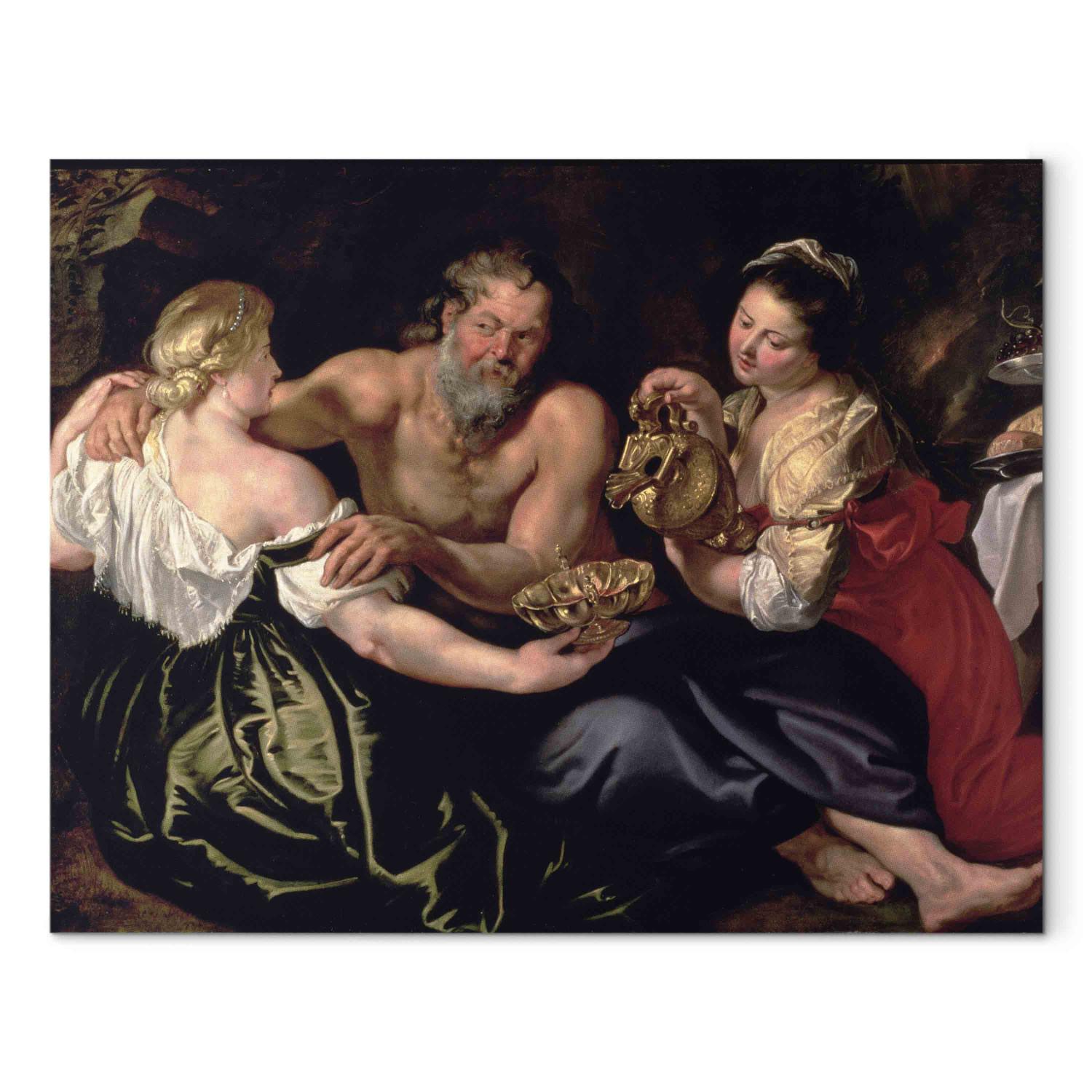 Réplica de pintura Lot and his daughters