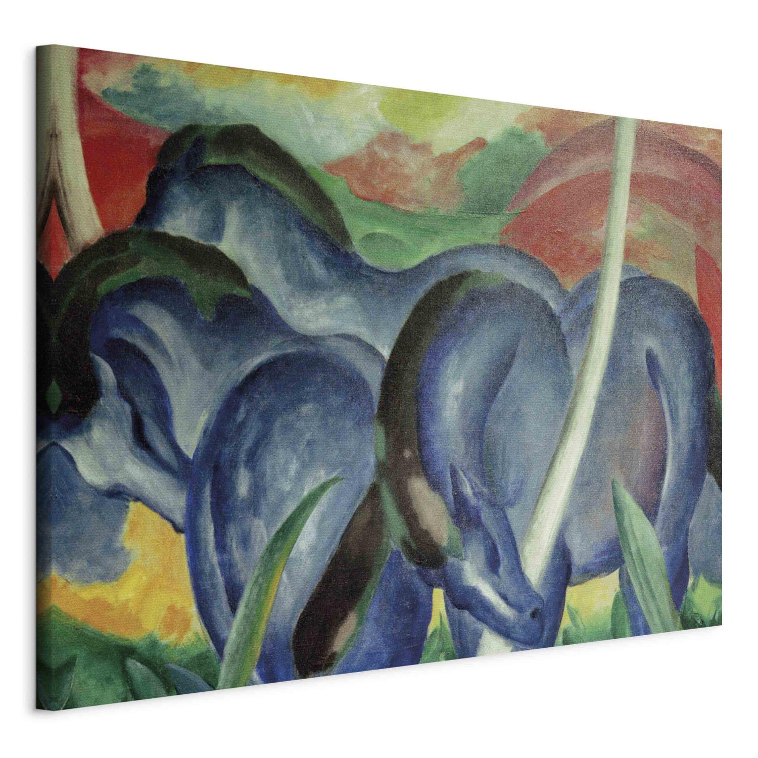 Reproducción de cuadro Large blue Horses