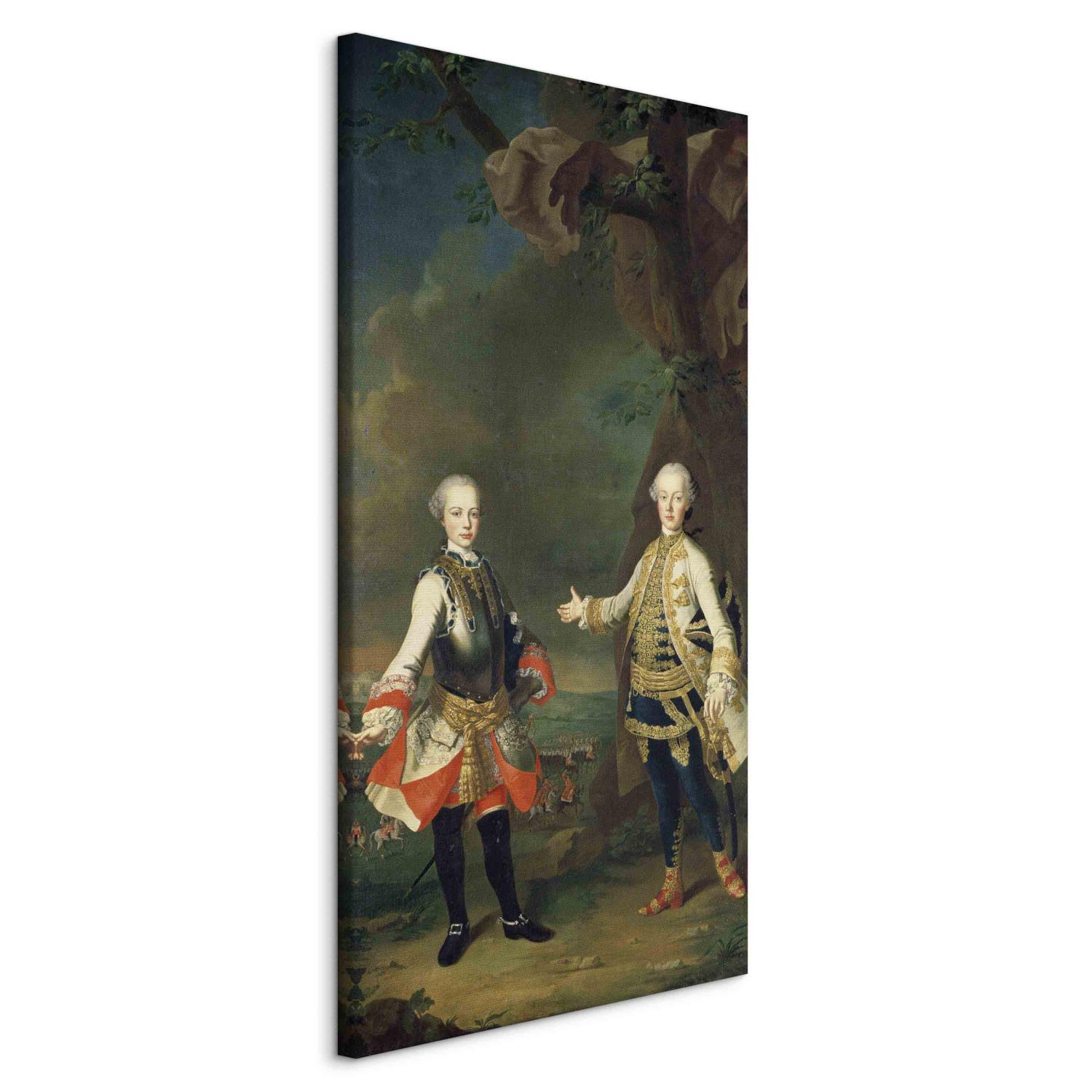 Réplica de pintura Joseph and Leopold, sons of Francis I and Maria Theresa of Austria, later Joseph II and Leopold II