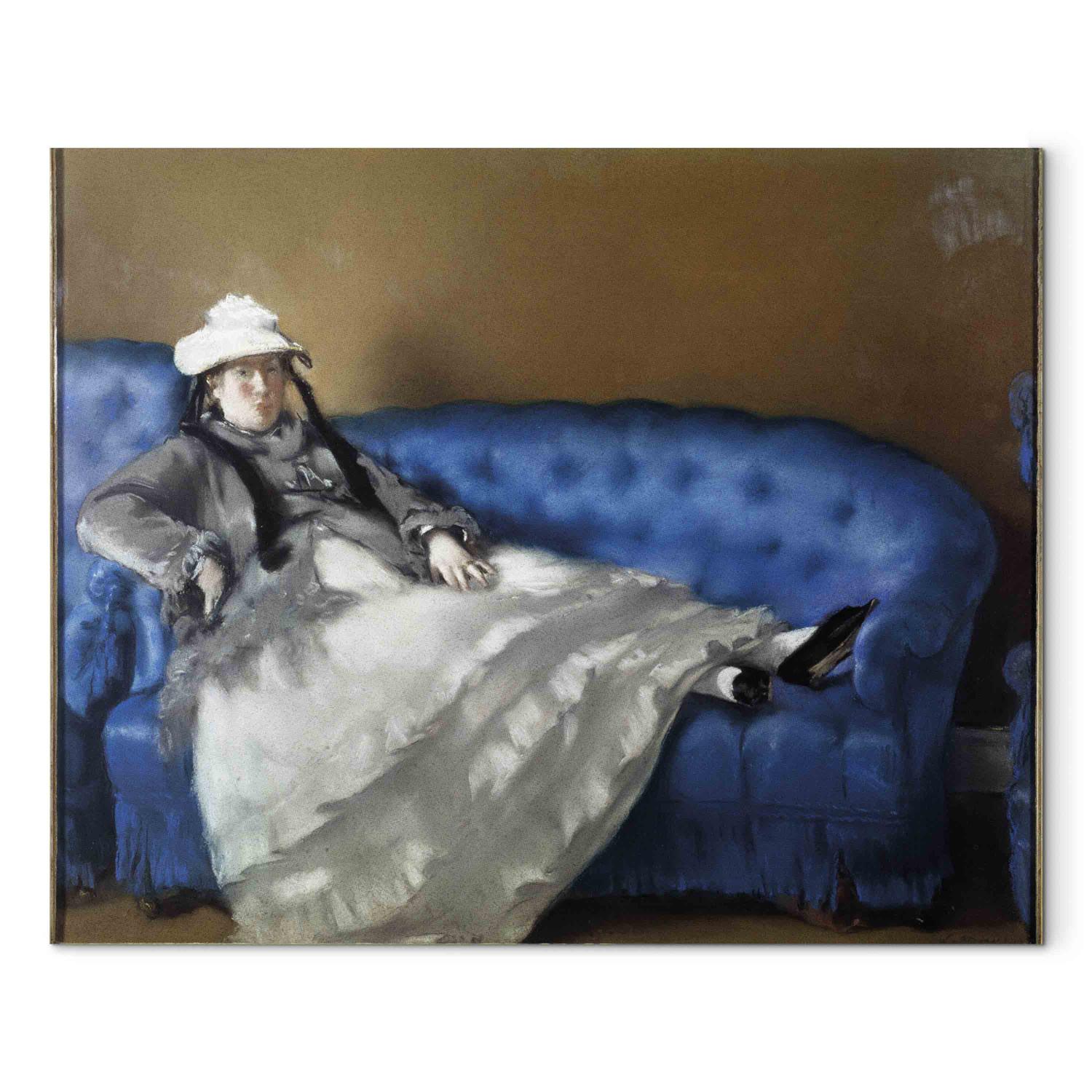 Réplica de pintura Madame Manet au canapé bleu