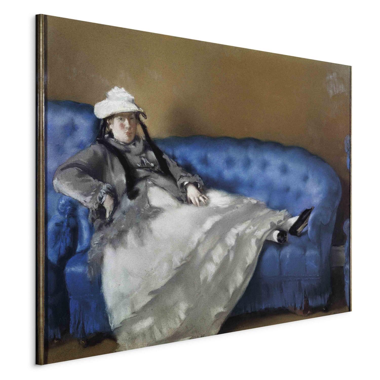Réplica de pintura Madame Manet au canapé bleu