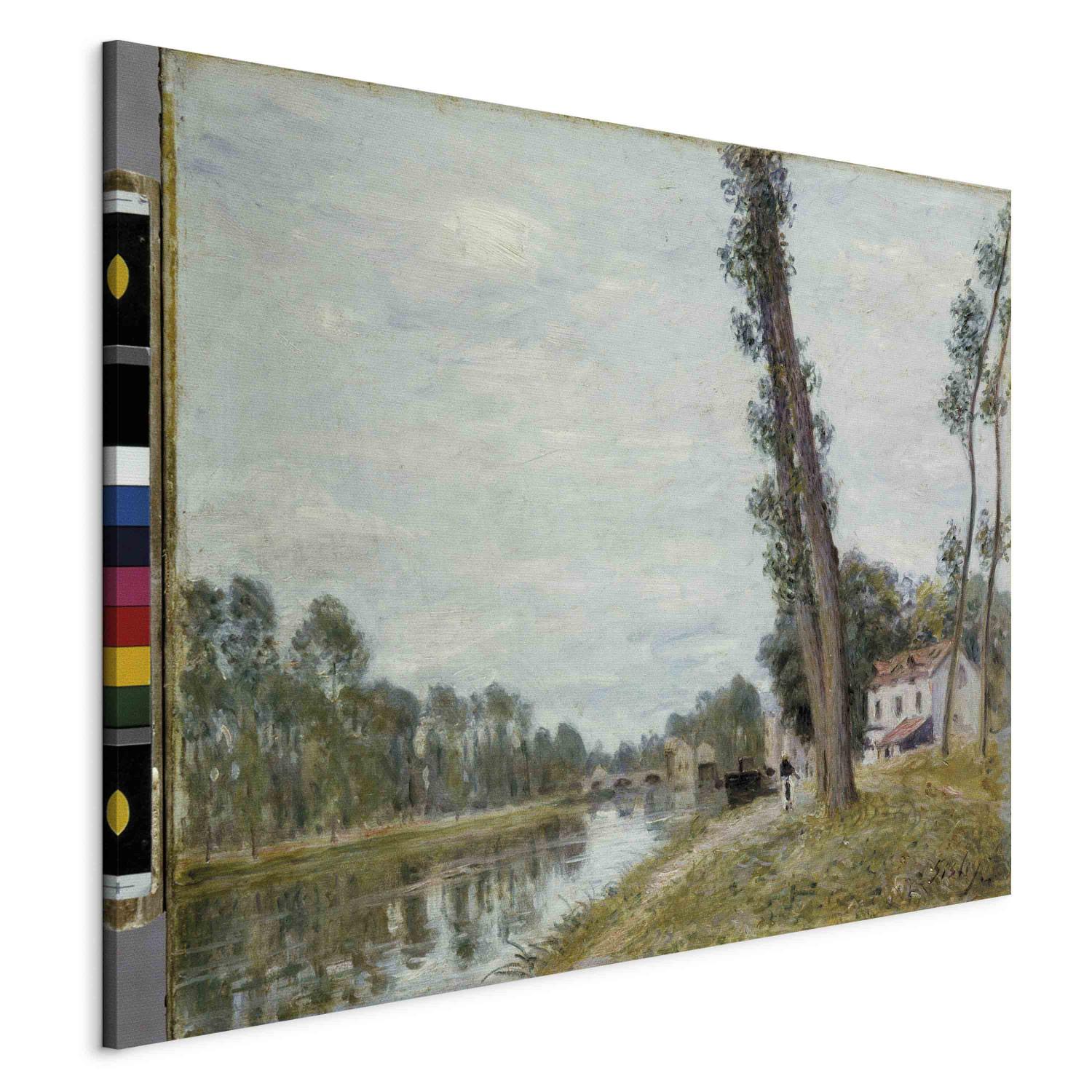 Réplica de pintura River landscape
