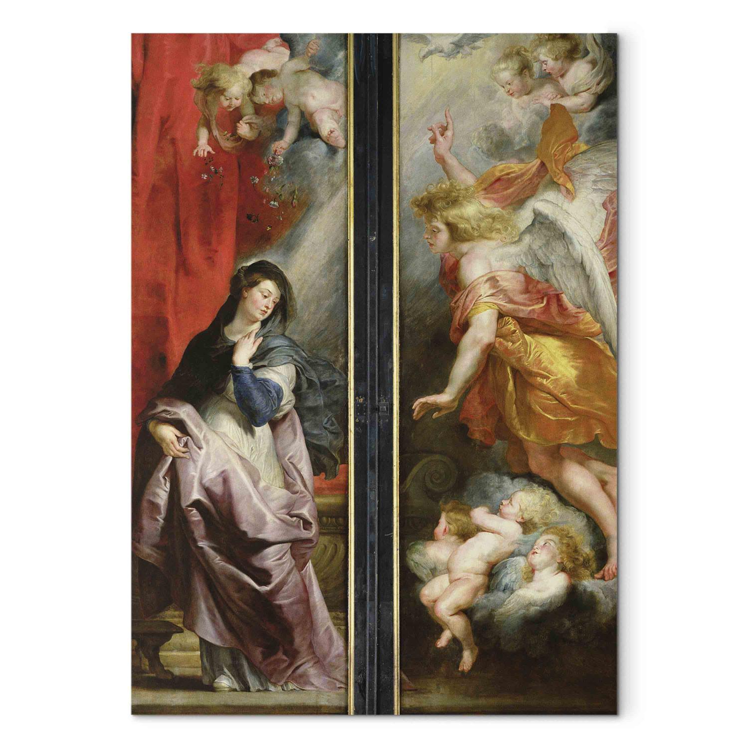 Cuadro famoso The Annunciation, from the reverse of the Triptych of the Martyrdom of St. Stephen