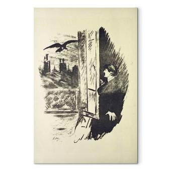 Cuadro famoso Illustration for 'The Raven', by Edgar Allen Poe