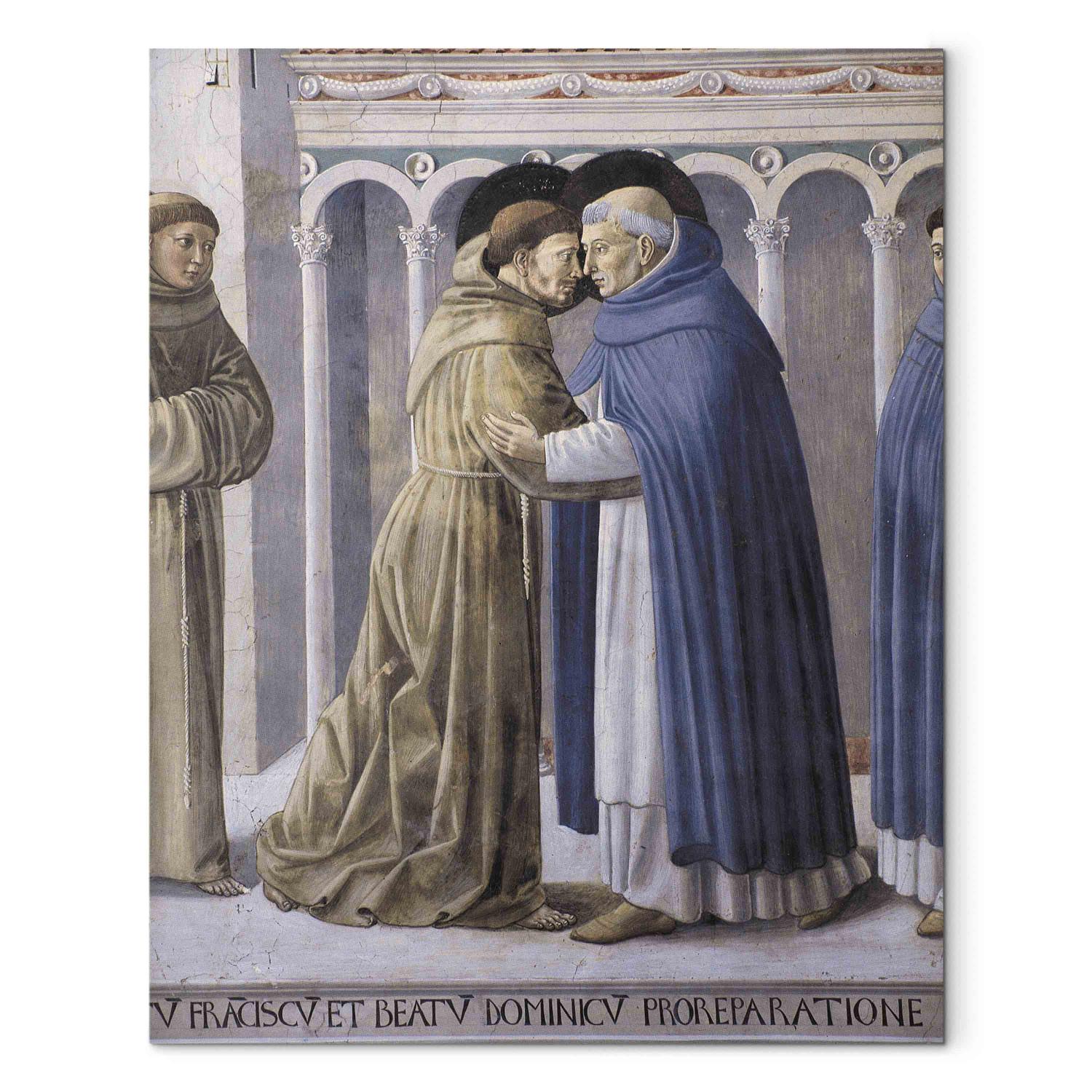 Cuadro famoso The meeting of the two founders of an order St. Francis of Assisi and Dominic in Rome