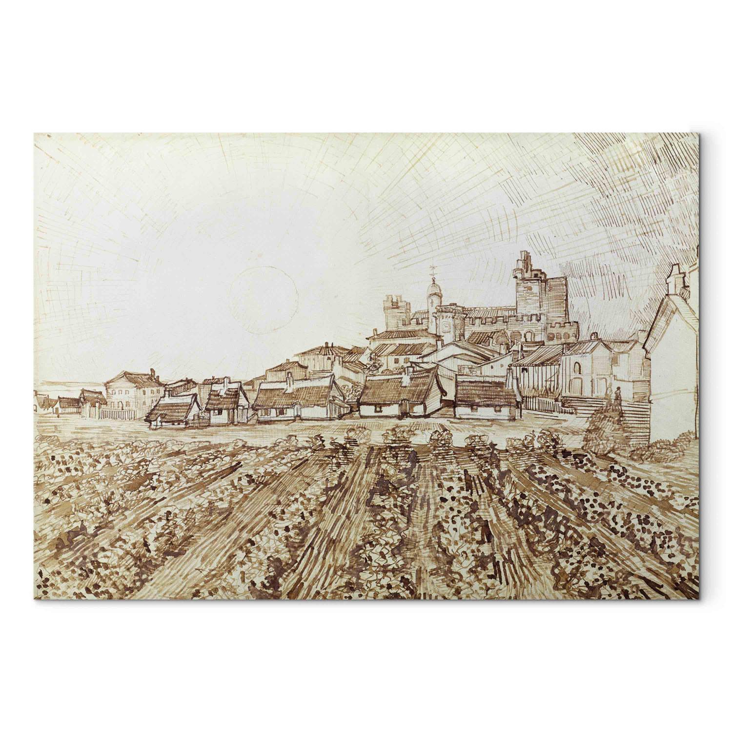 Réplica de pintura View of Saintes-Maries