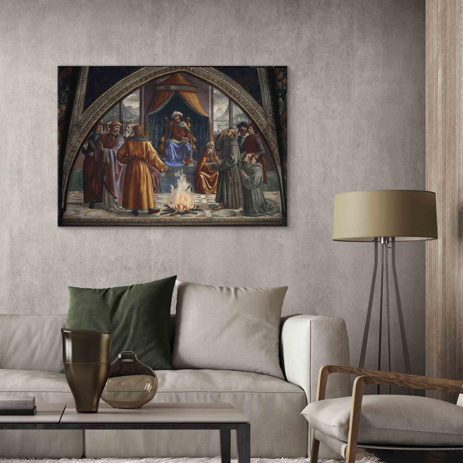 Reproducción de cuadro Saint Francis of Assisi before the Sultan, ordeal by fire