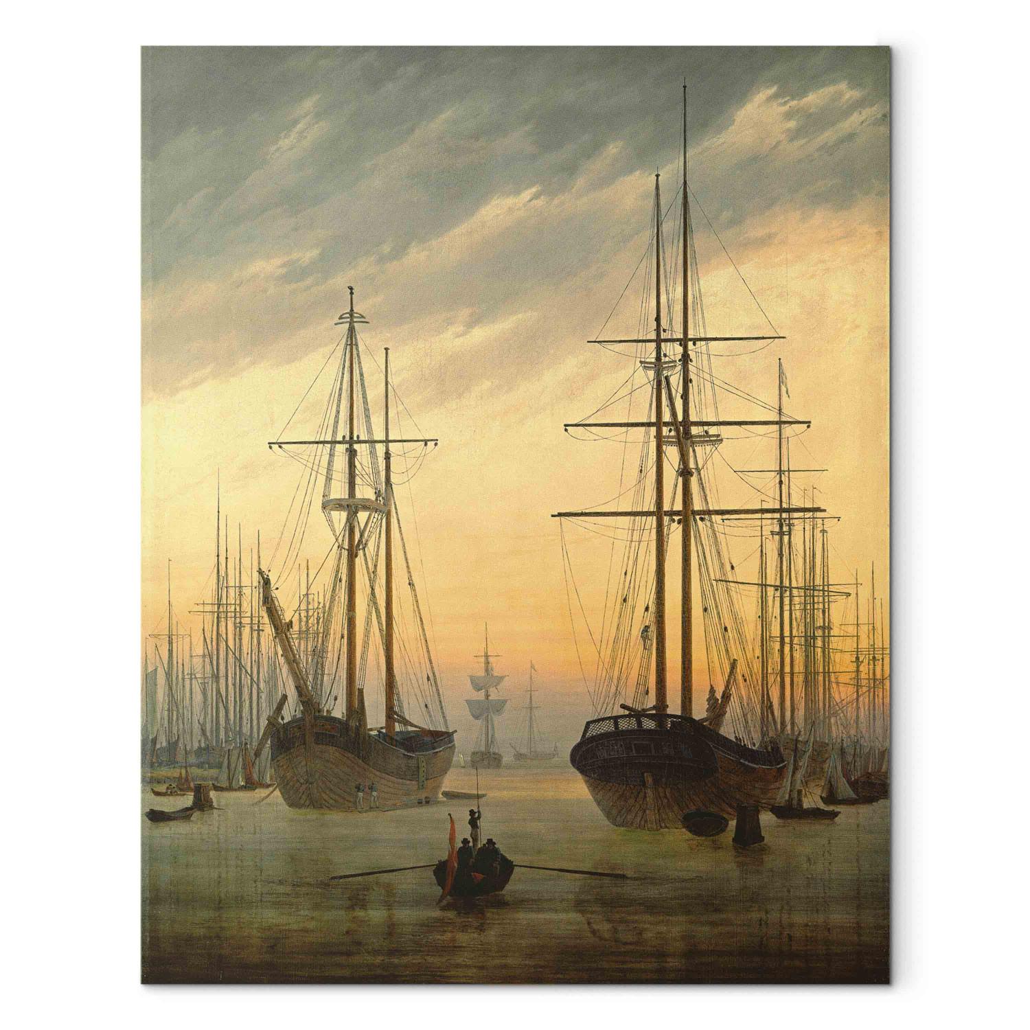 Reproducción de cuadro View of a harbour