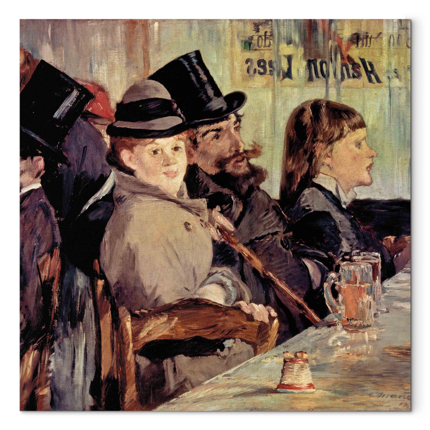 Réplica de pintura At the cafe: from cabaret Reichsoffen