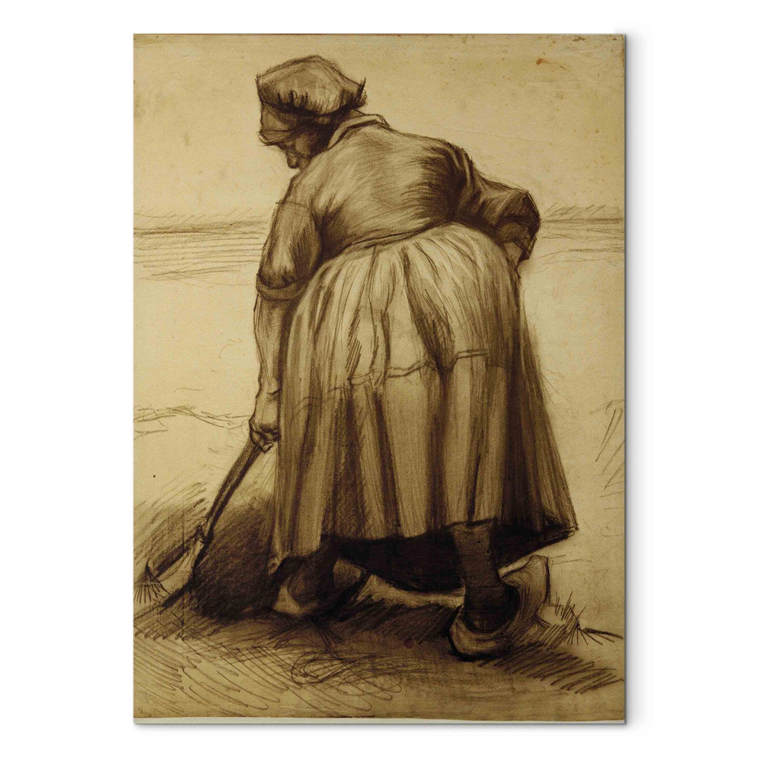 Réplica de pintura Peasant Woman Digging