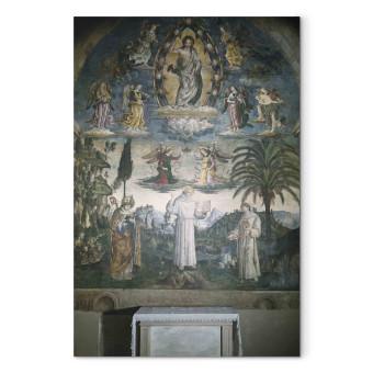 Réplica de pintura Saint Bernardine of Siena with Saint Louis of Toulouse and Saint Anthony of Padua, and Christ in Glory