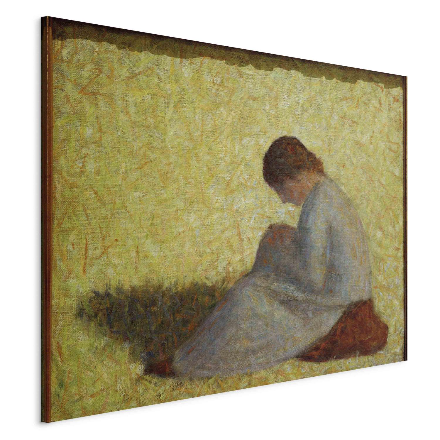 Réplica de pintura Paysanne assise dans l'herbe