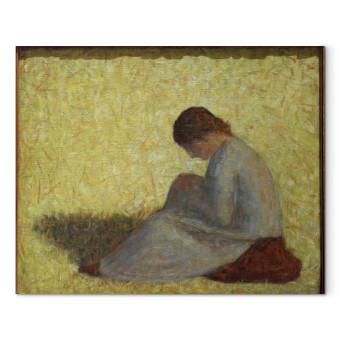 Réplica de pintura Paysanne assise dans l'herbe