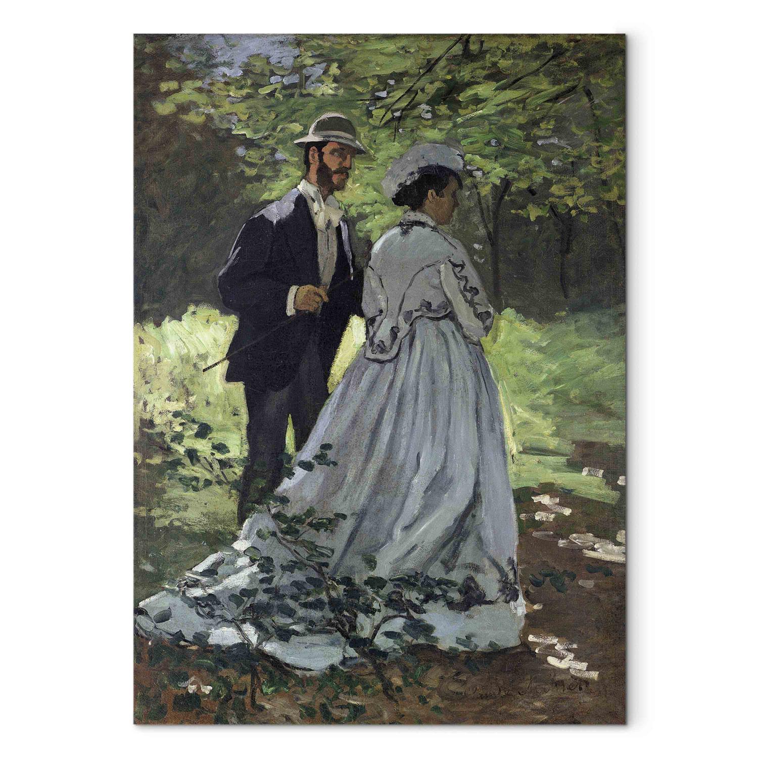 Cuadro famoso The Promenaders, or Bazille and Camille
