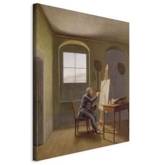 Réplica de pintura Caspar David Friedrich in his studio