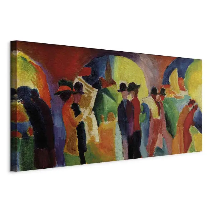 Reproducción August Macke - Columnata con velero I para pared - tienda ...