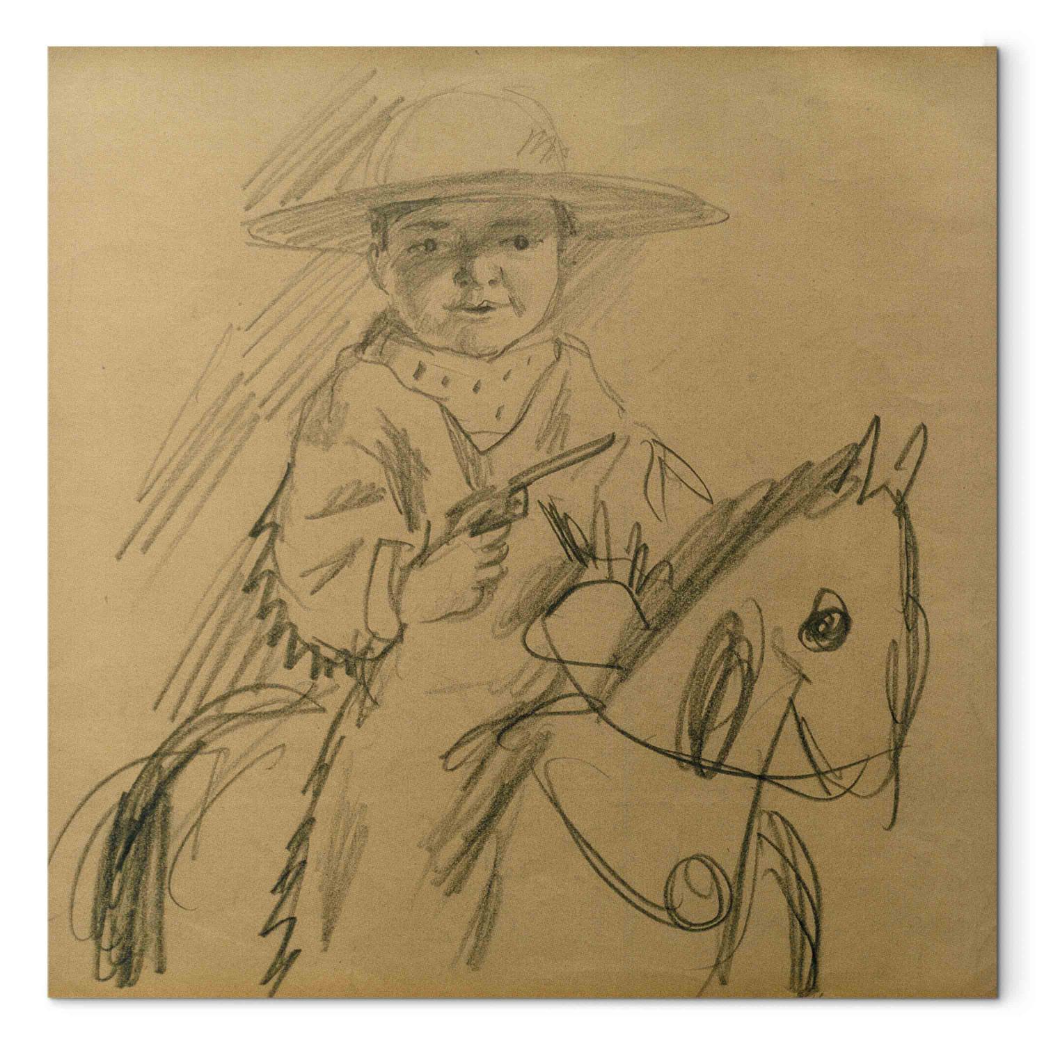 Réplica de pintura Walter als Cowboy