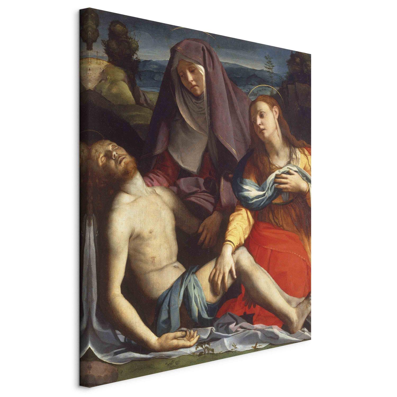 Reproducción de cuadro The Dead Christ with Mary and Mary Magdalene