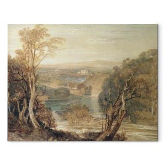 Réplica de pintura The River Wharfe with a distant view of Barden Tower