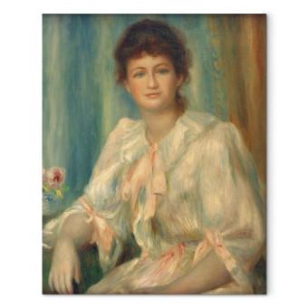 Reproducción de cuadro Porträt einer jungen Frau in Weiß