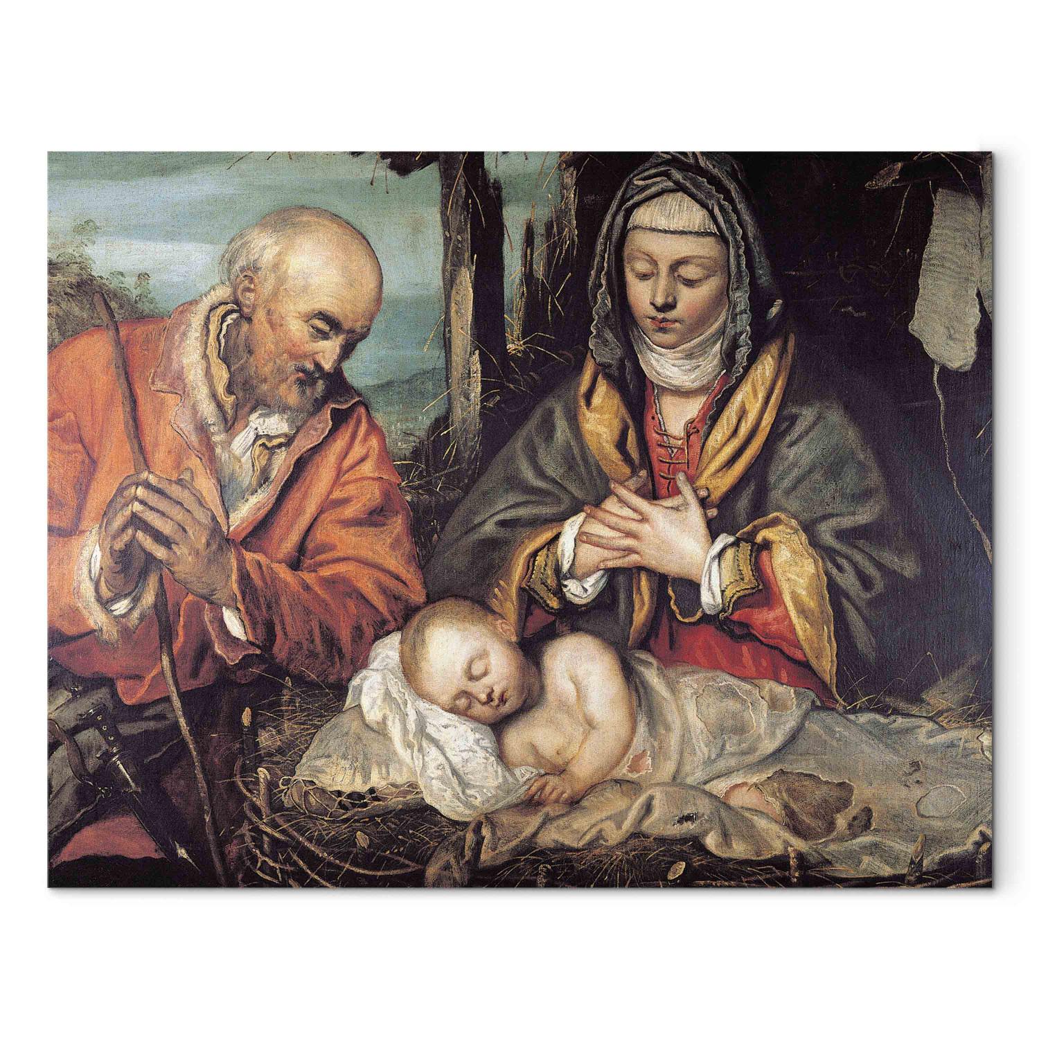 Reproducción Mary and Joseph adoring the Christ Child