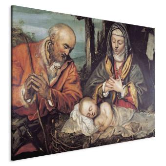 Reproducción Mary and Joseph adoring the Christ Child