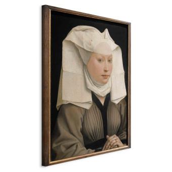 Reproducción Portrait of a Woman with white headdress
