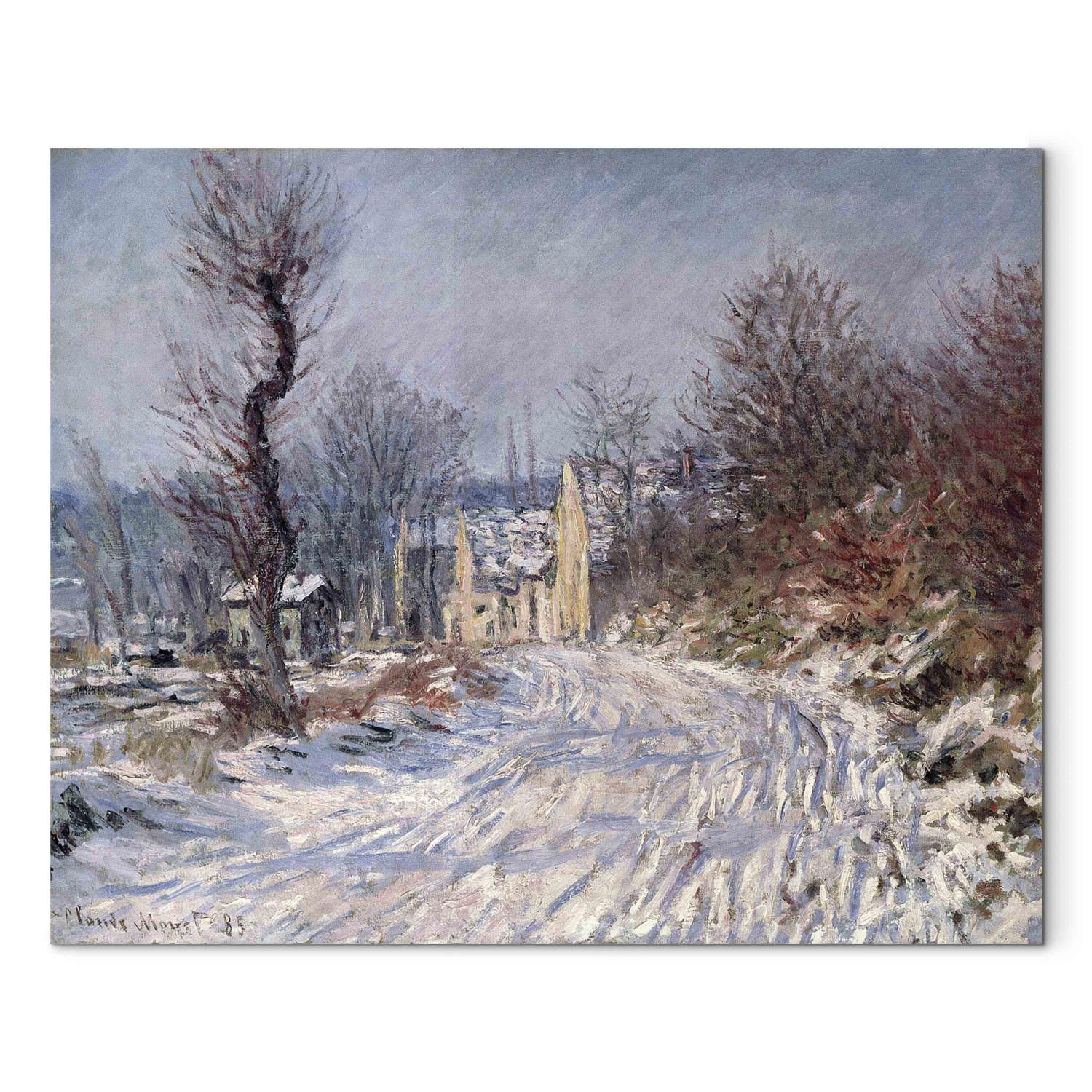 Reproducción de cuadro The Road to Giverny, Winter