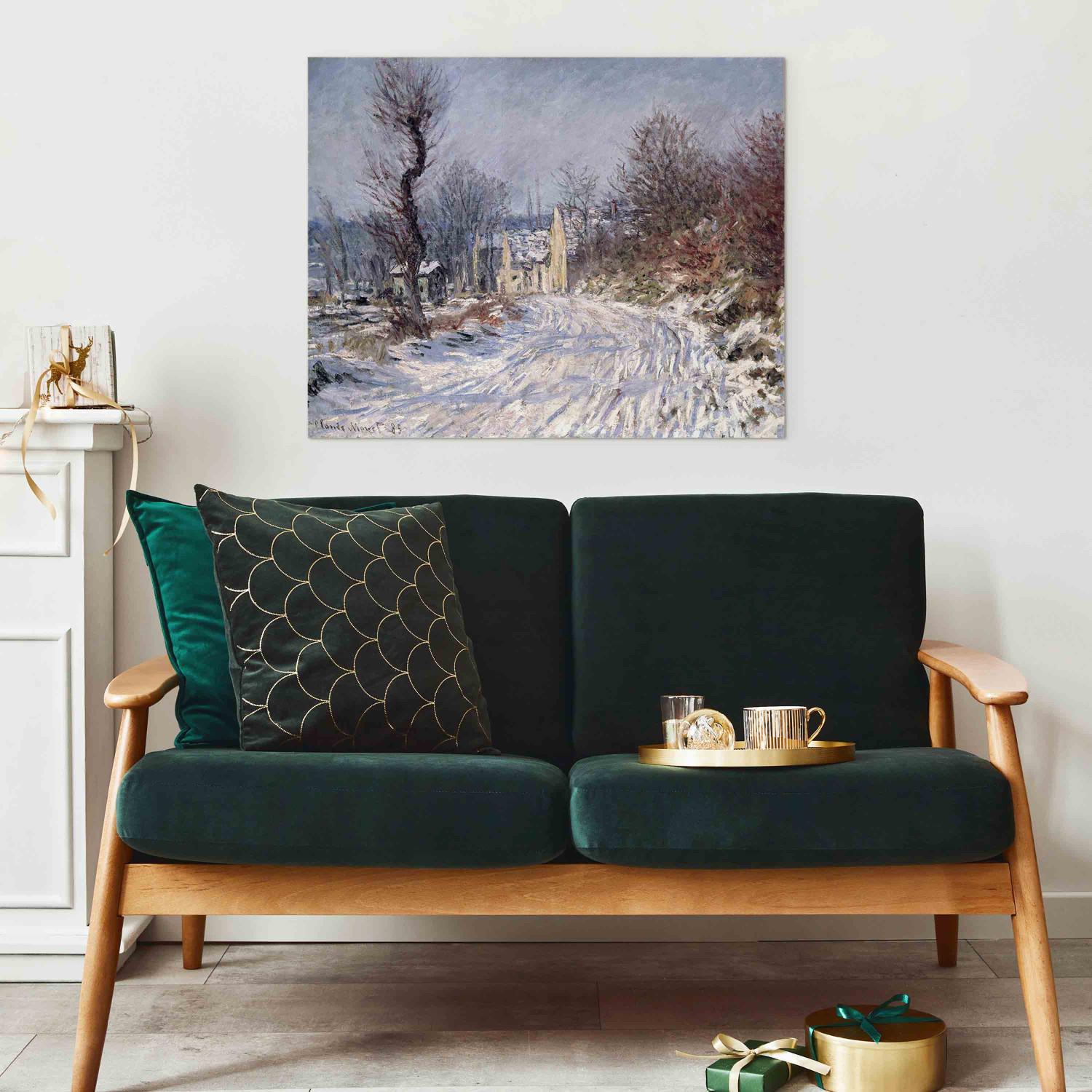 Reproducción de cuadro The Road to Giverny, Winter