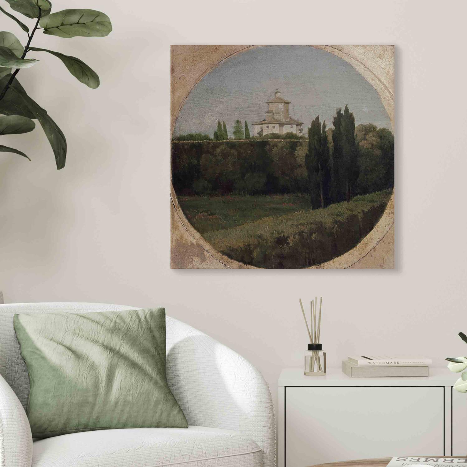 Réplica de pintura View of Belvedere of the Villa Borghese in Rome