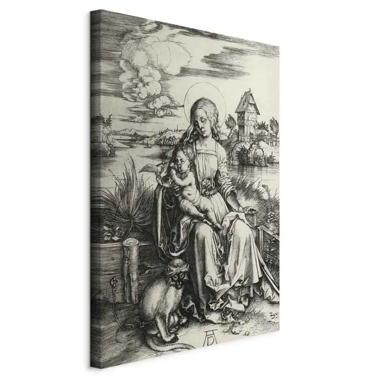Reproducción Albrecht Dürer - María con el mono guenon para pared ...