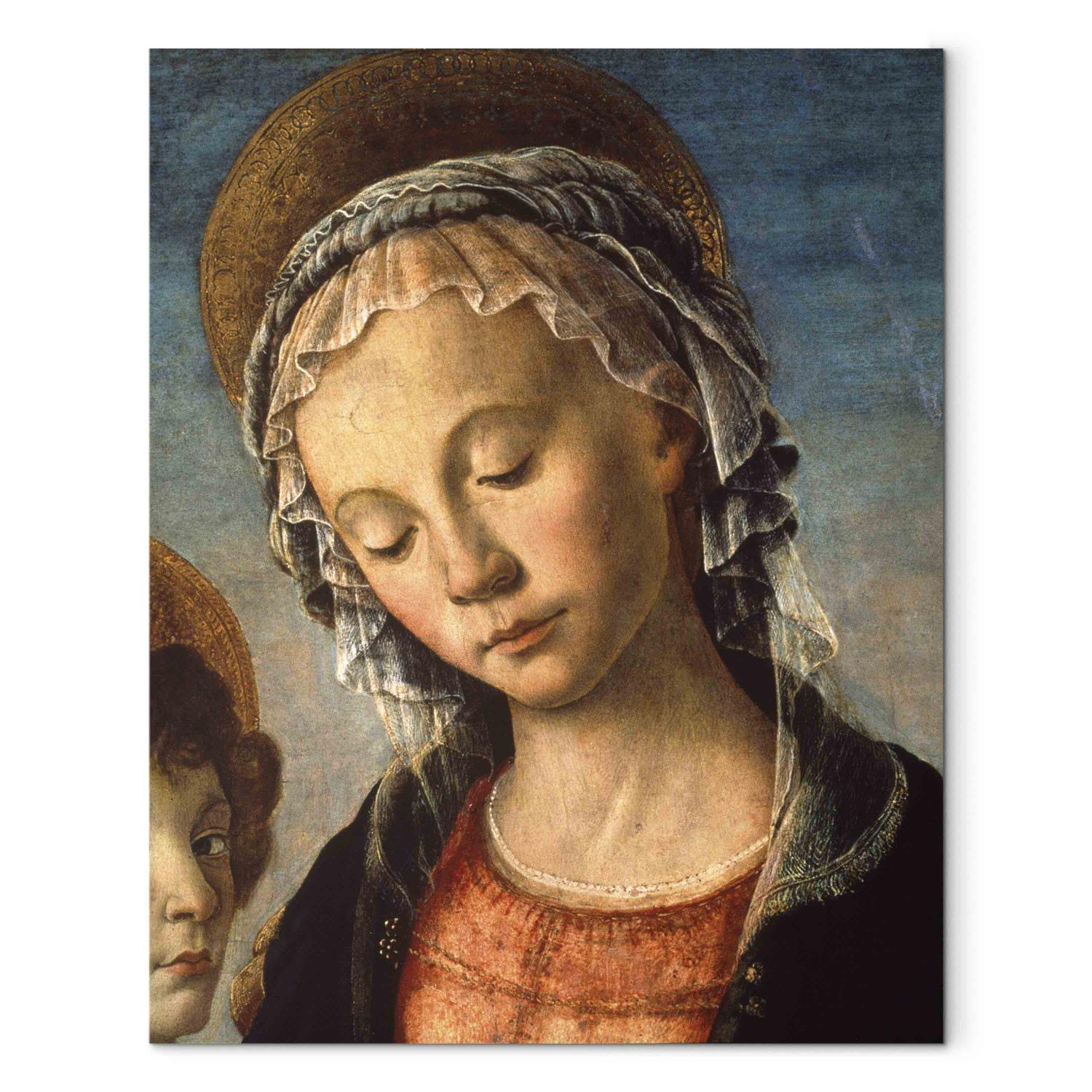 Reproducción de cuadro Madonna and Child, the boy John and two angels