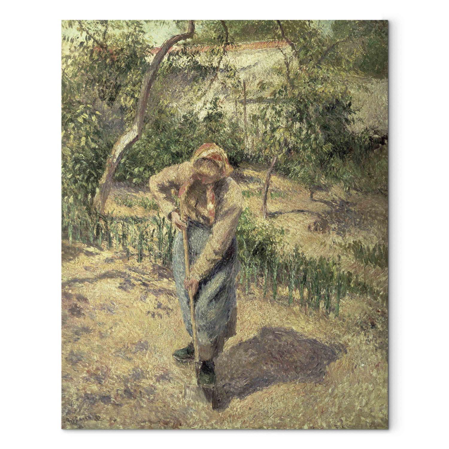 Réplica de pintura Woman Digging in an Orchard