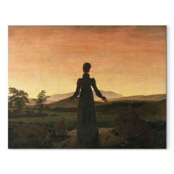 Réplica de pintura Frau vor der untergehenden Sonne