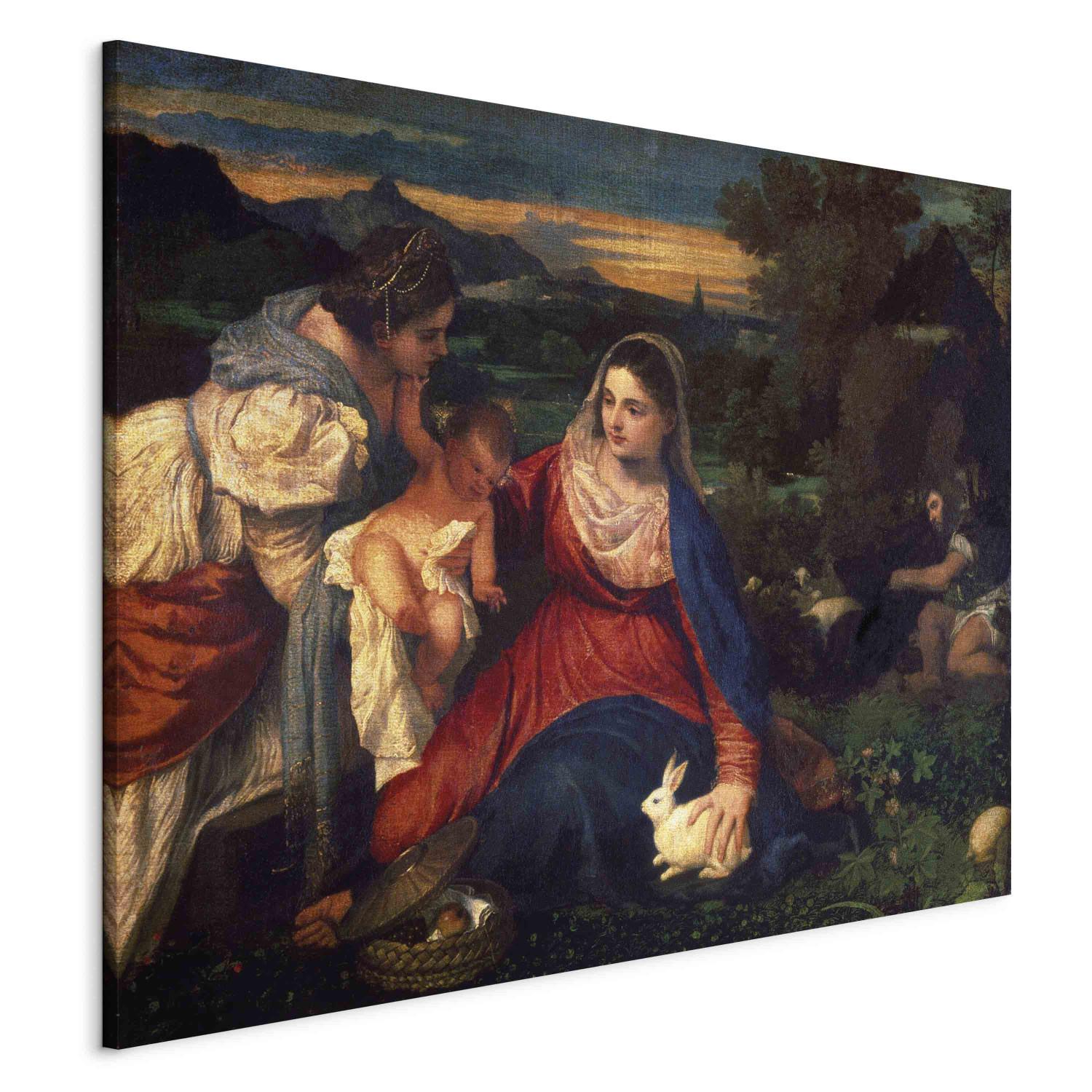 Réplica de pintura Die Madonna mit dem Kaninchen