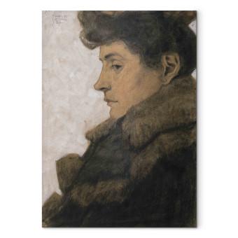 Cuadro famoso Marie Schiele with fur collar