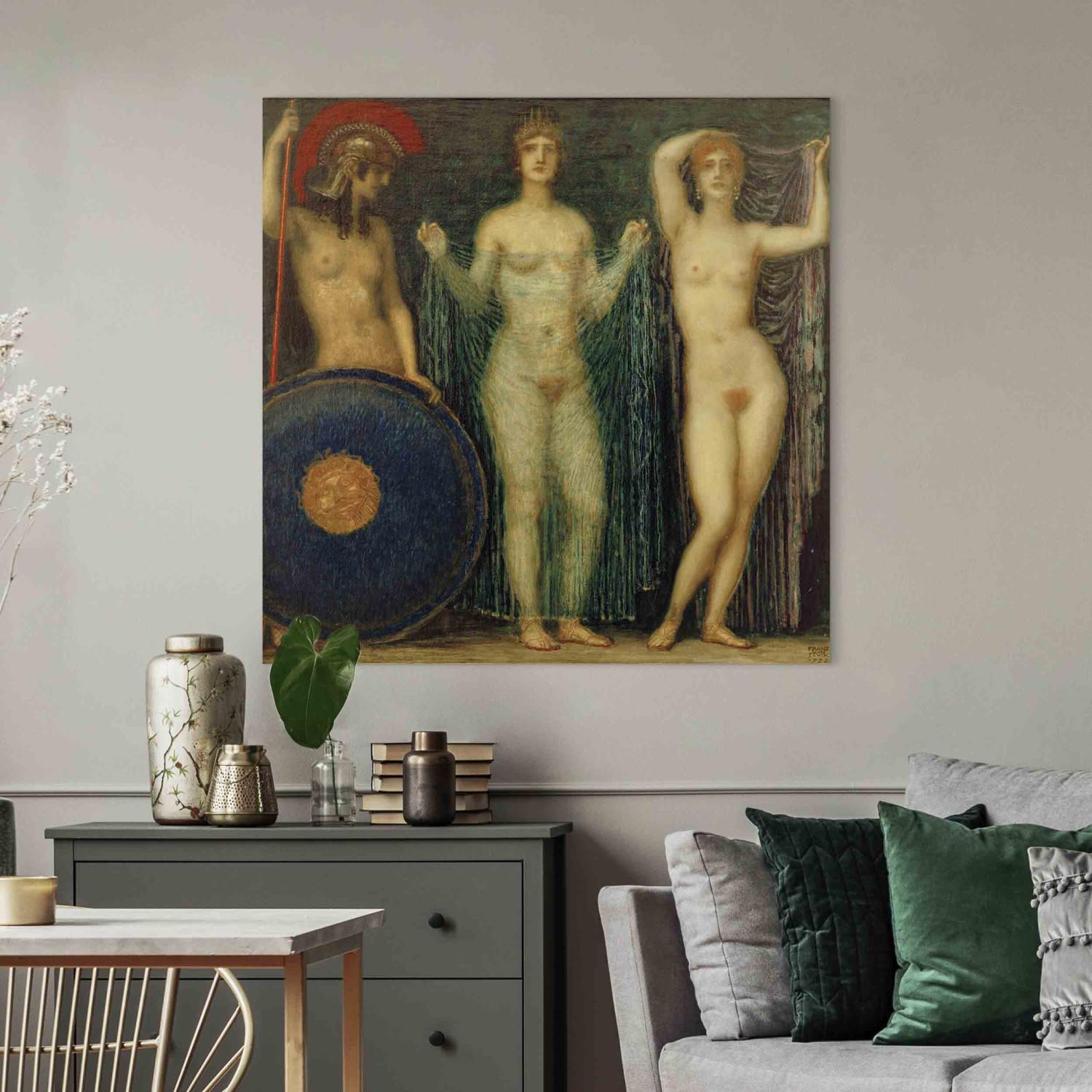 Réplica de pintura The Three Goddesses Athena, Hera and Aphrodite