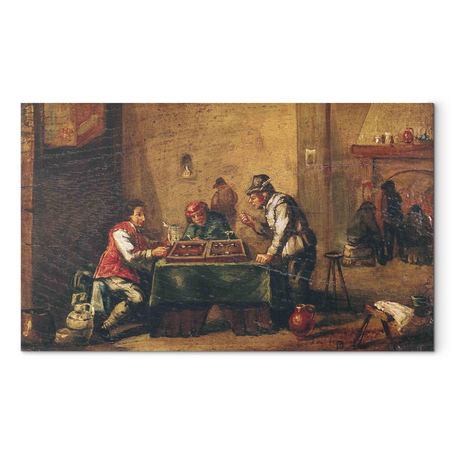 Reproducción de cuadro Men Playing Backgammon in a Tavern