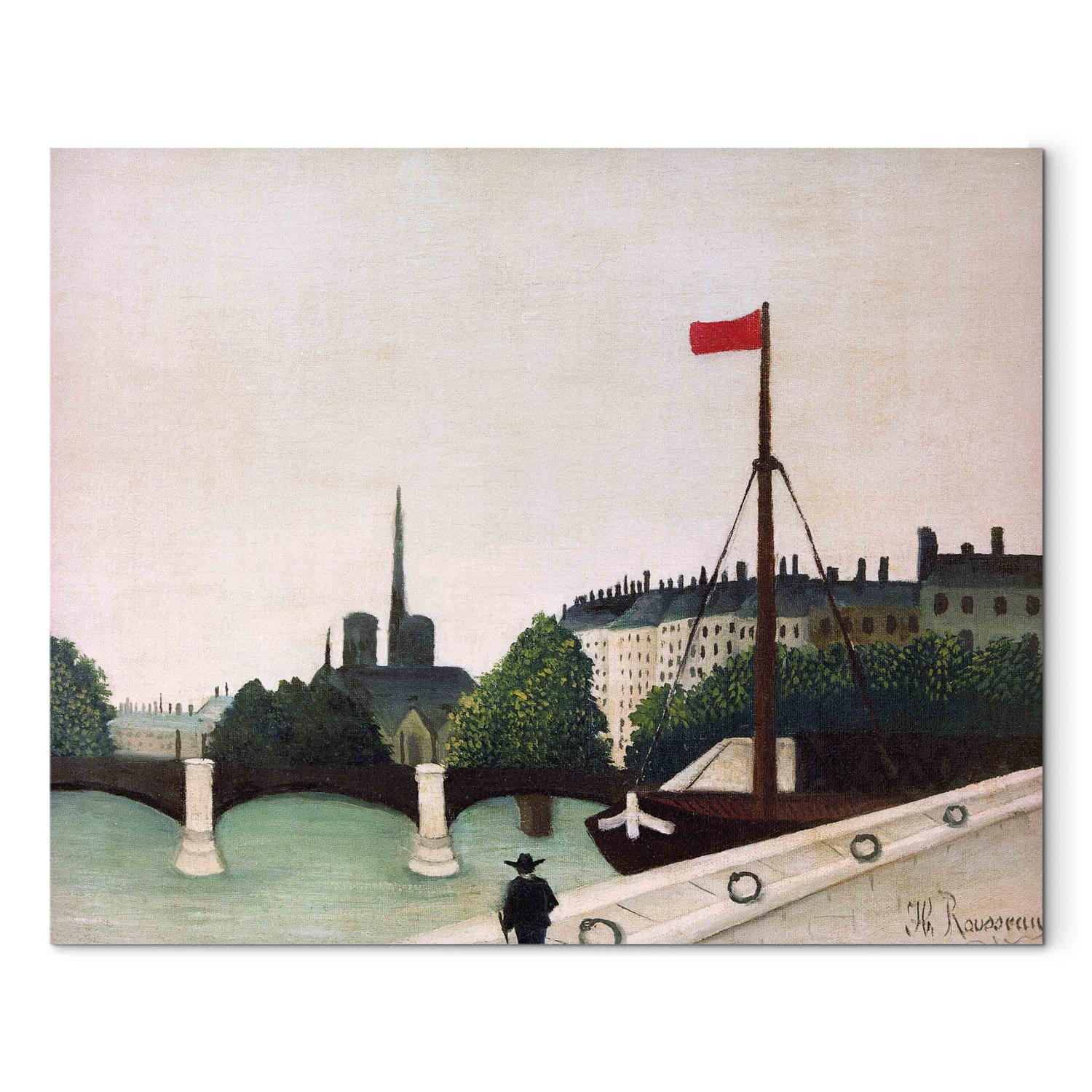 Réplica de pintura Vue de l'”le Saint-Louis prise du quai Henri IV