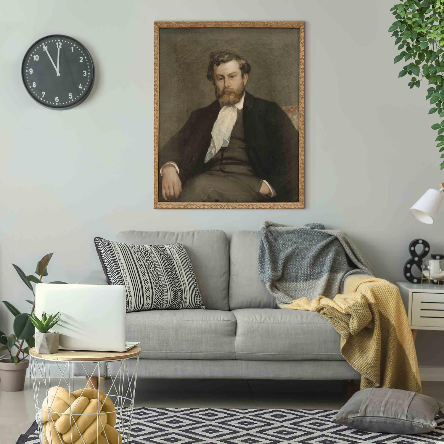 Reproducción de cuadro Portrait du peintre Alfred Sisley