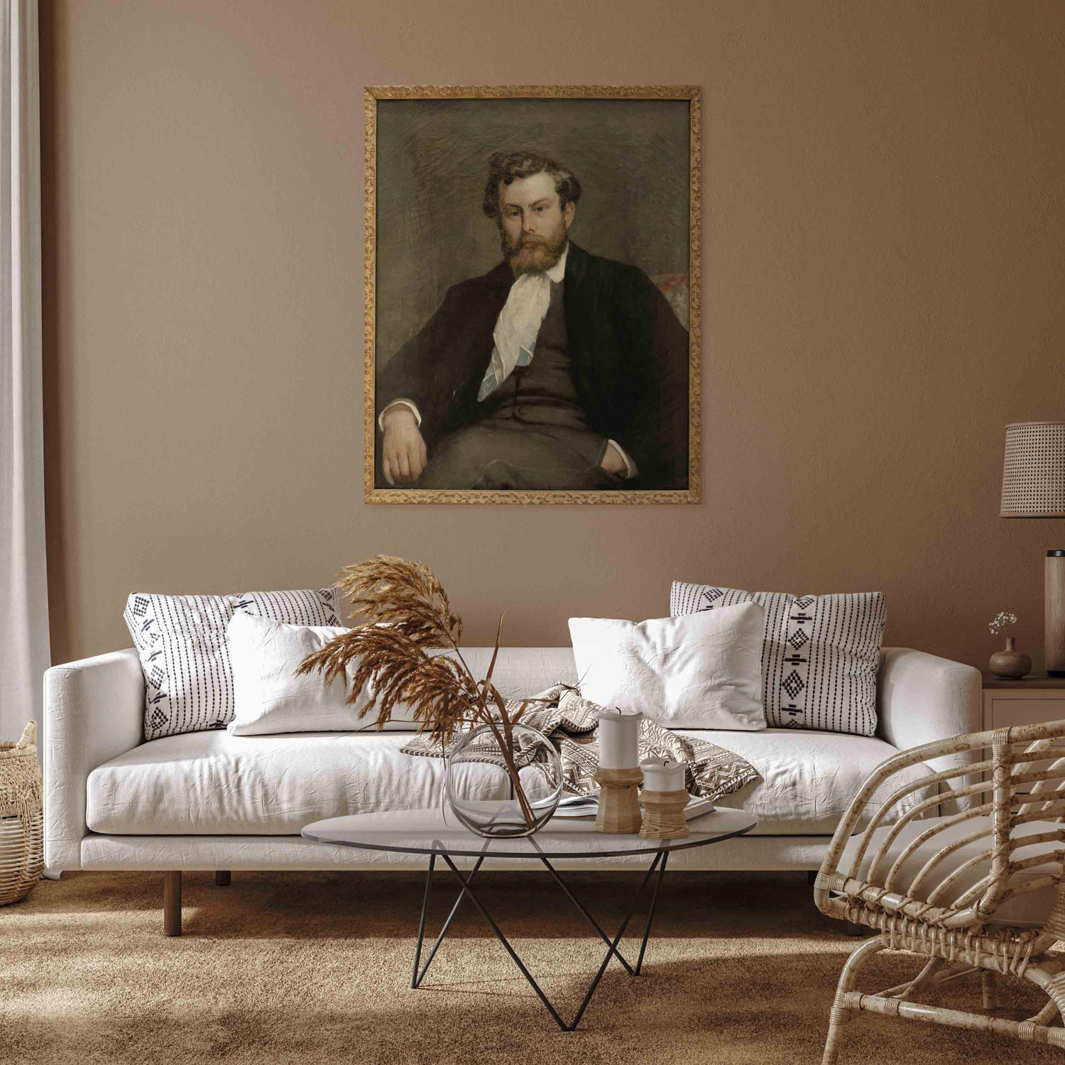 Reproducción de cuadro Portrait du peintre Alfred Sisley