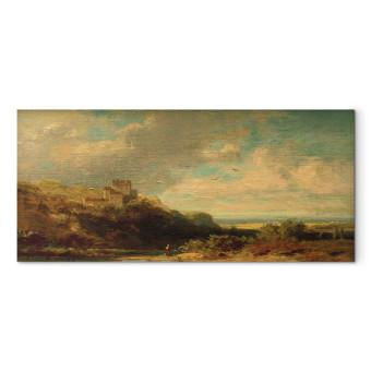 Réplica de pintura Landschaft mit Flusstal und Burg 