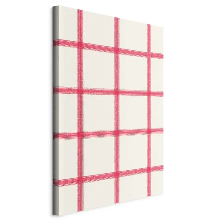 Motivo pastel: líneas rosas formando cuadrícula geométrica