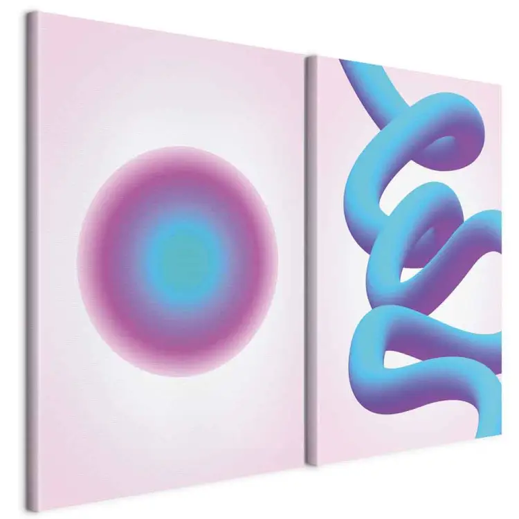 Remolino de colores: degradado en espiral y fondo púrpura-azul